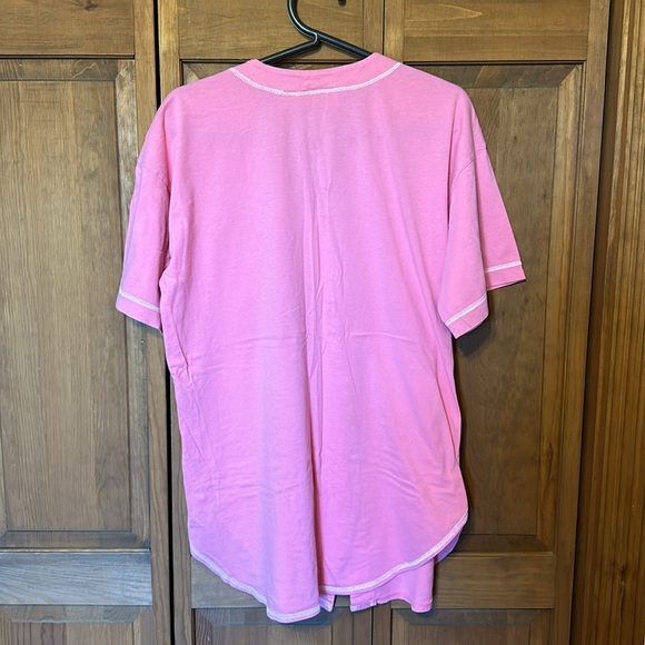 Victoria’s Secret Button Front Sleep Shirt Pink - Picture 4 of 4